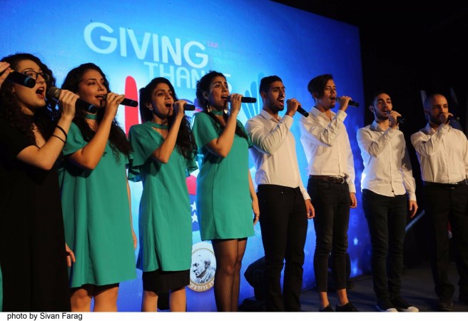 Voca Tikva sang the national anthems